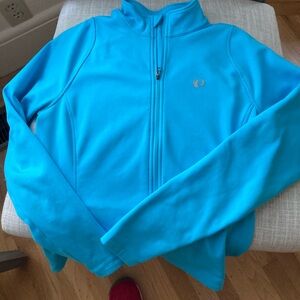 Pearl Izumi Blue Full-Zip Jacket with back pockets
